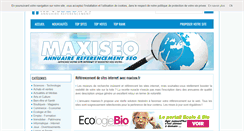 Desktop Screenshot of maxiseo.fr